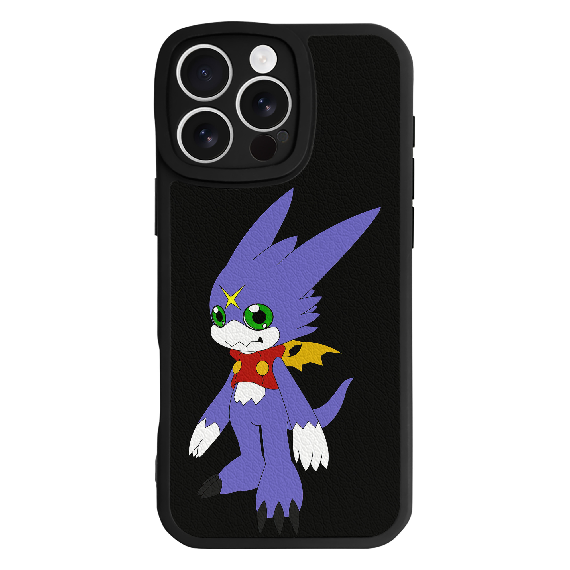 （画像用） Digimon デジタルモンスター/デジモン 【iPhone 16シリーズ対応】シリコンスマホケース（レザー調） 材質：シリコン